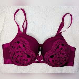 Victoria's Secret Fuchsia Lace Bra